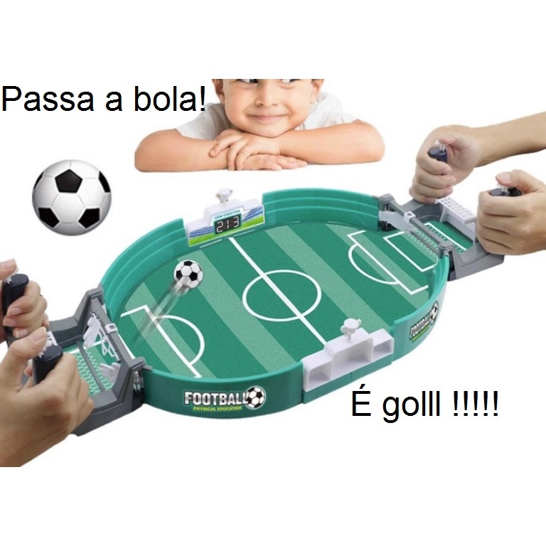 Mini Futebol De Mesa Portátil